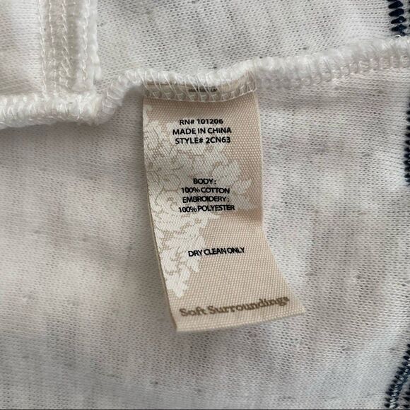 SOFT Surroundings Embroidered Open Front Cardigan Style# 2CN63 Size Small - Picture 7 of 8